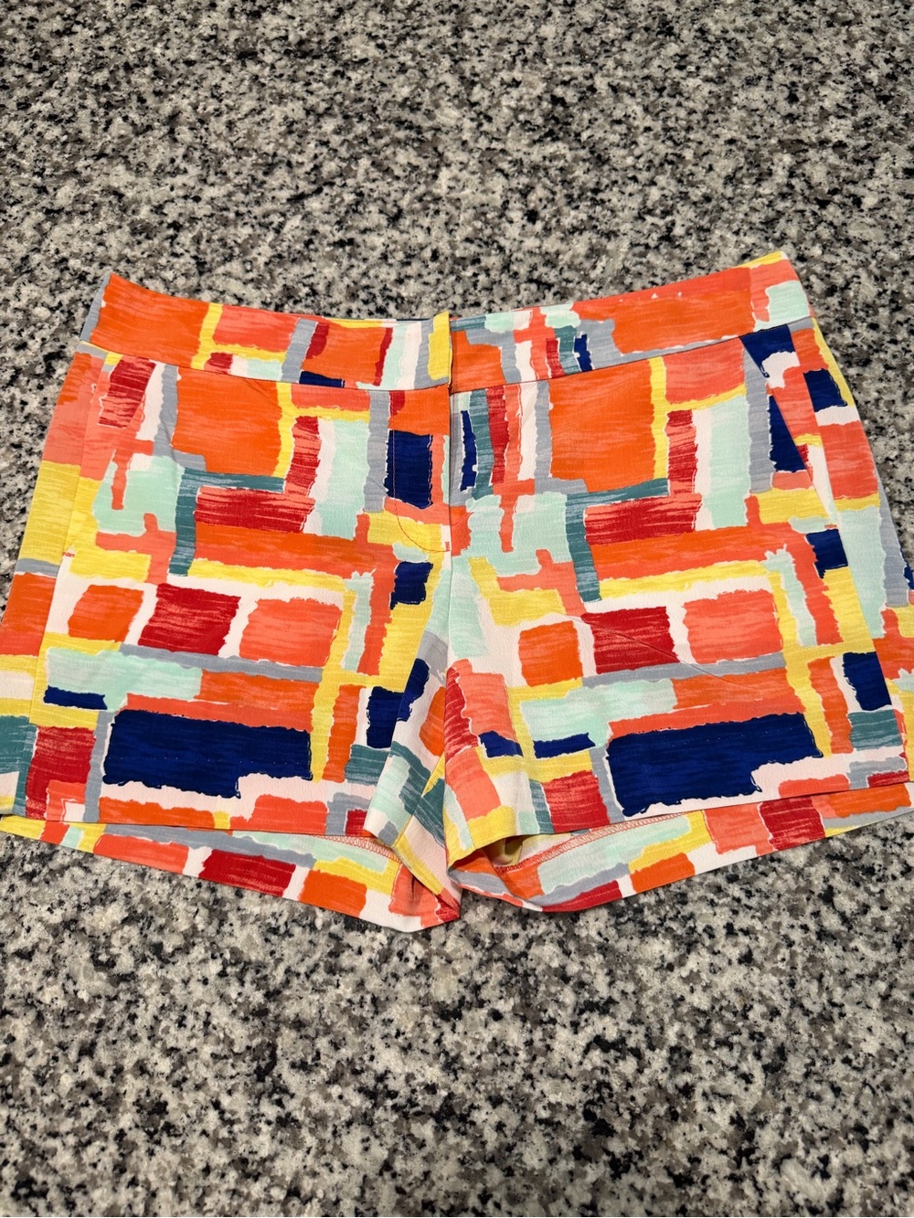 Tommy Hilfiger Multicolor Abstract Block Print Shorts